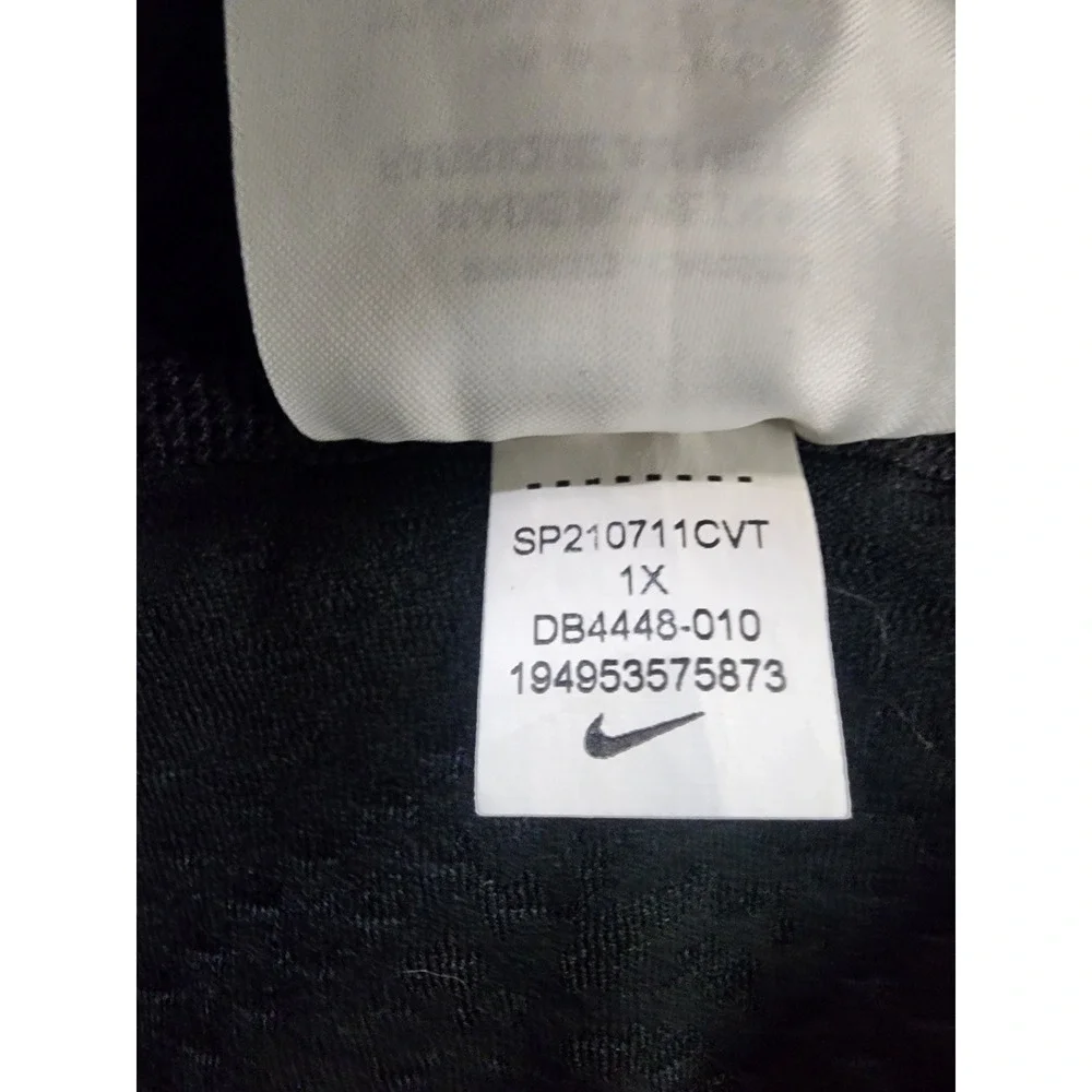 Nike Air Dri-FIT Running Tank Top Women 1X PLUS Black Mesh Sleeveless DB4448-010